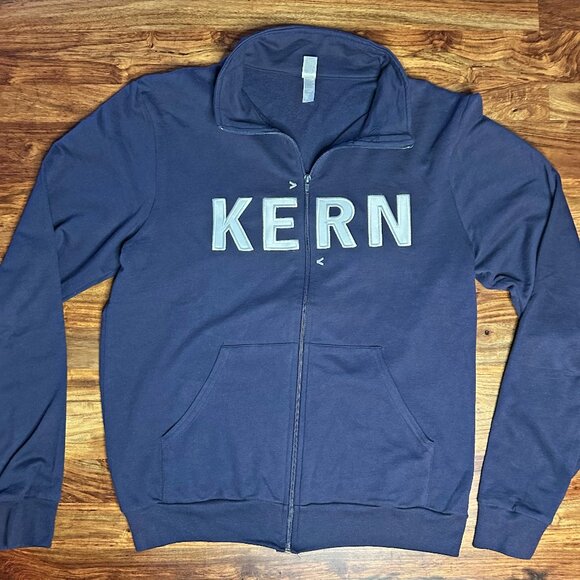 Veer, 'KERN' Full-Zip Mock-Neck Sweater/Jacket, Navy Men, Size L - Picture 1 of 6